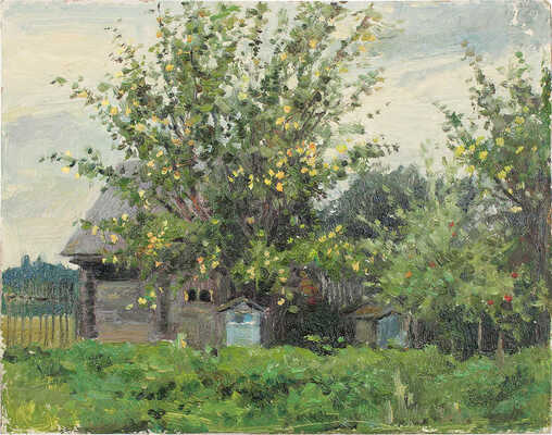 Шипиленко Александр Кузьмич. Деревня Артемово. Ульи под яблонями